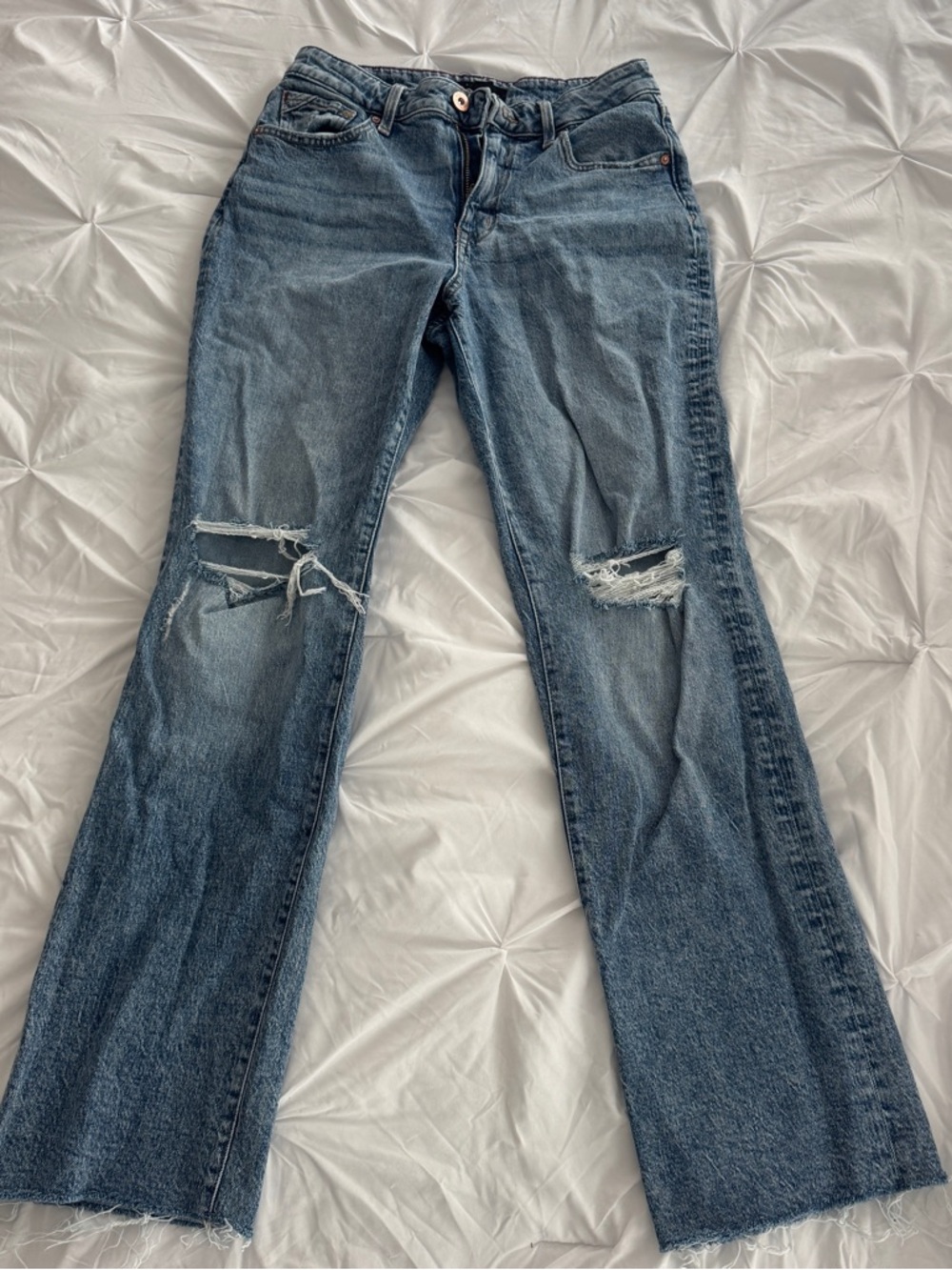High Rise Relaxed Straight Jeans